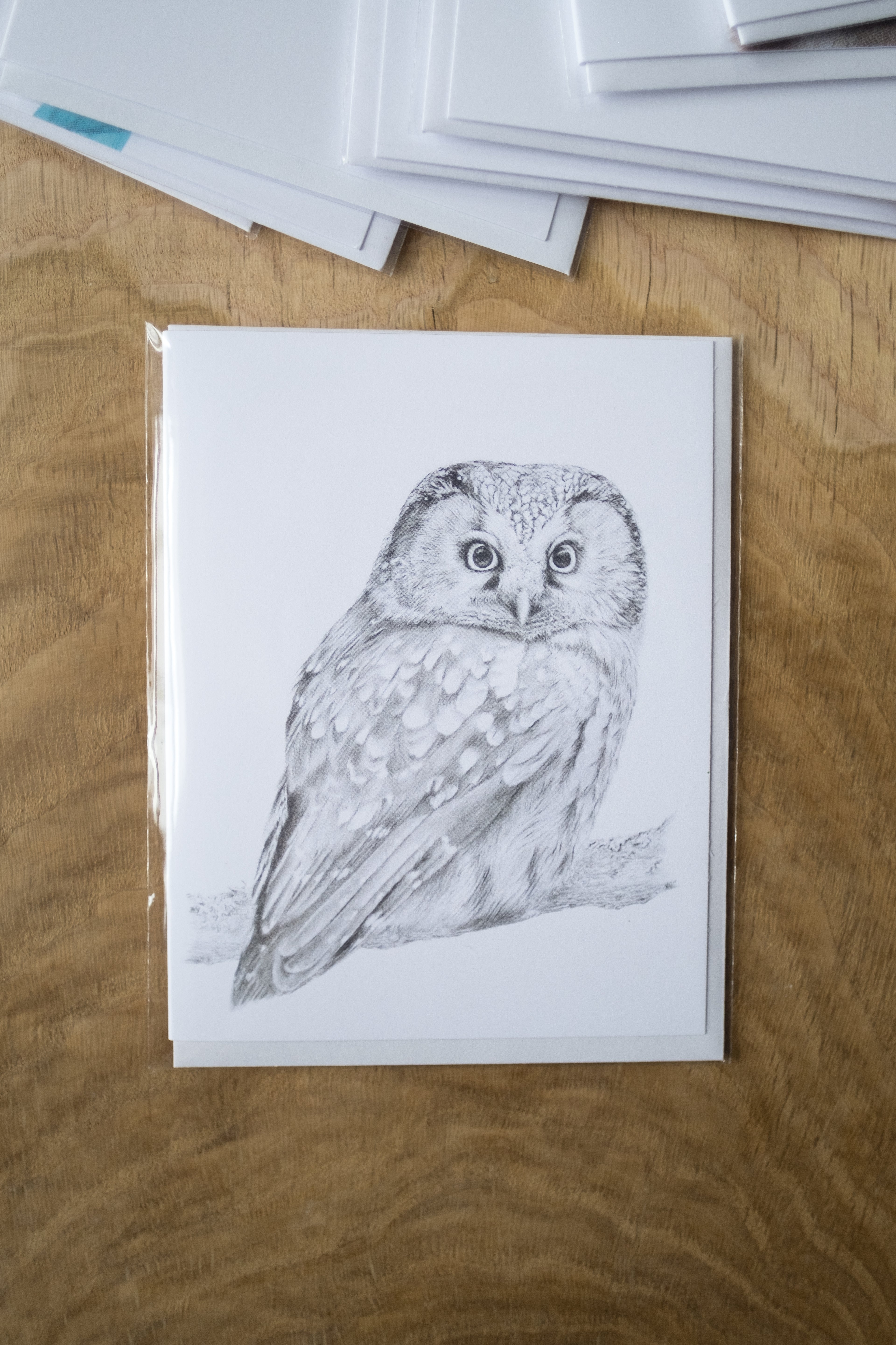 Notecard 5.5" x 4" Premium Matte - "Spotted" Owl