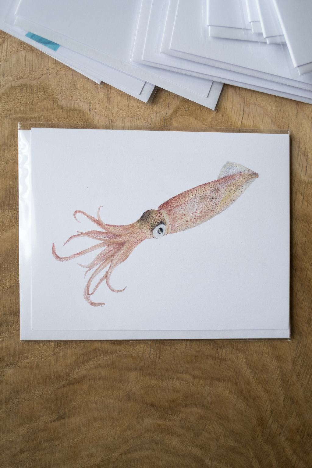 Notecard 5.5" x 4" Premium Matte - "Chromatically Correct" Squid