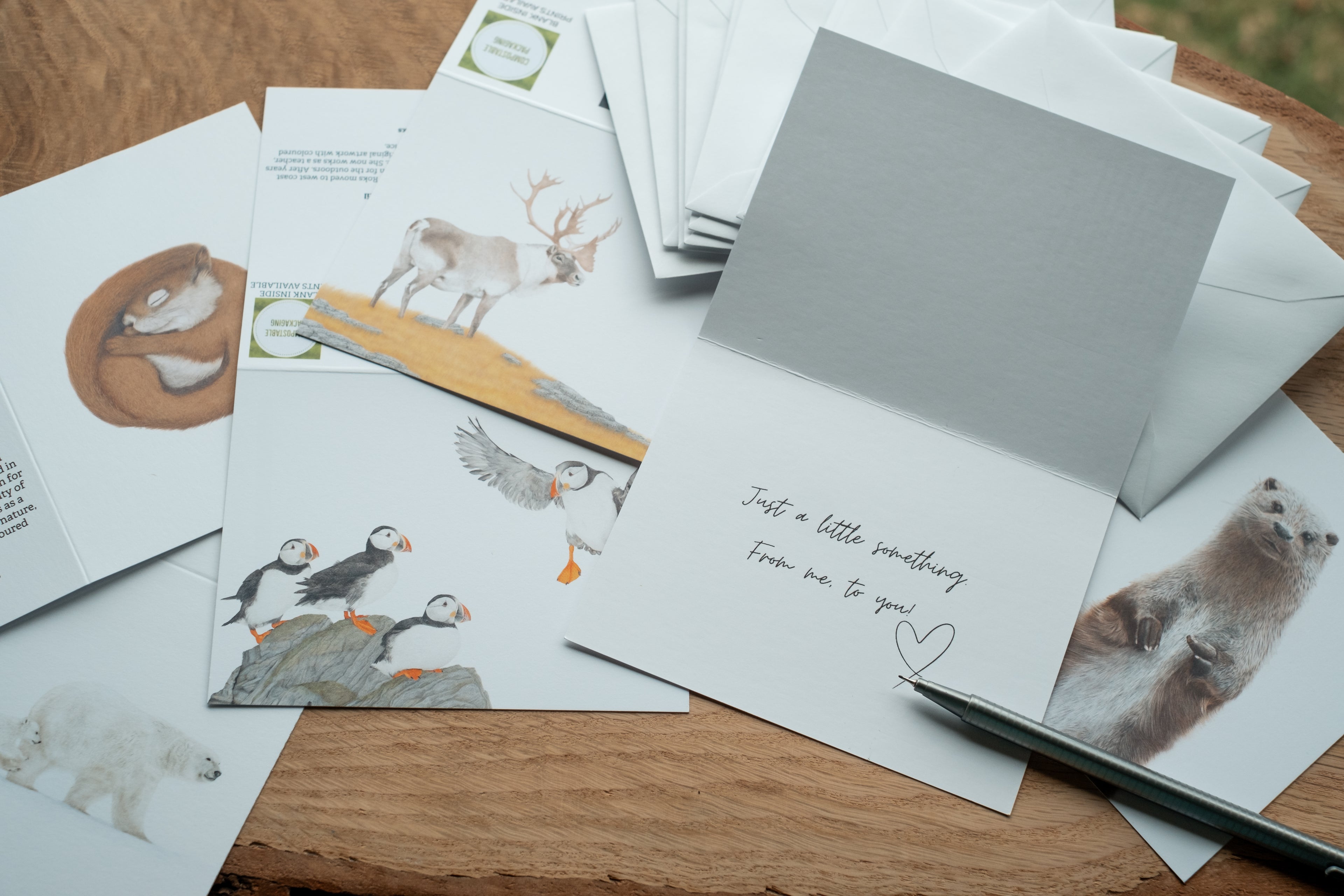 Notecard 5.5" x 4" Premium Matte - "Curiosity" Otter